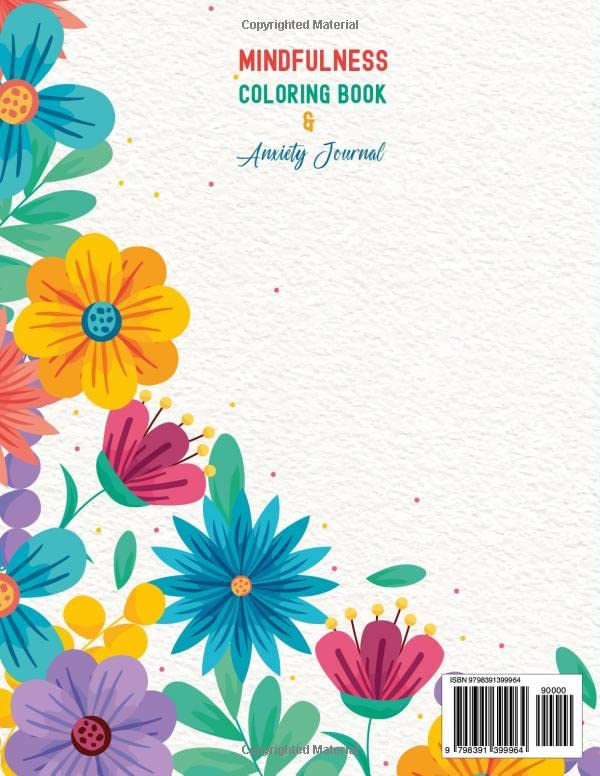 The Down 2 Earth Counselor®’s Mindfulness Coloring Book & Anxiety Journal