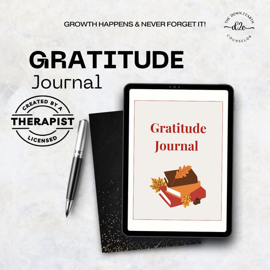 Daily Gratitude Worksheet PDF, Journal Printable, Digital Mindfulness Journal, Practice Self-Reflection Template