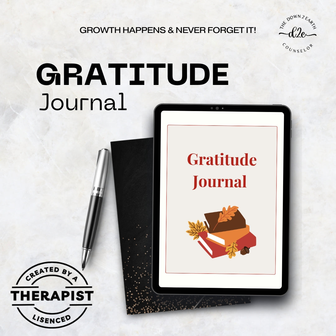 Daily Gratitude Worksheet PDF, Journal Printable, Digital Mindfulness Journal, Practice Self-Reflection Template